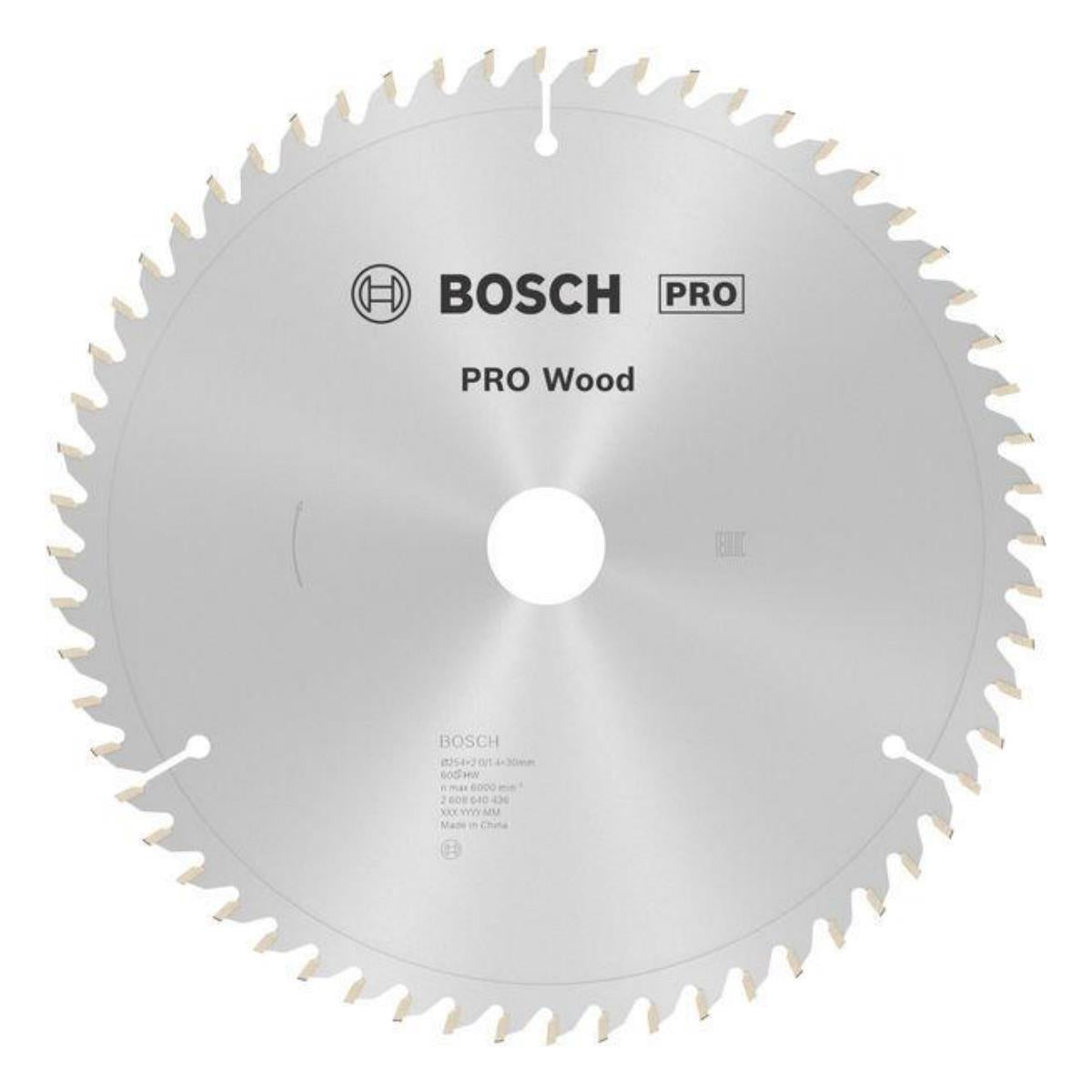 Bosch 254mm x 30mm 60T Wood Mitre Saw Blade - 2608640436