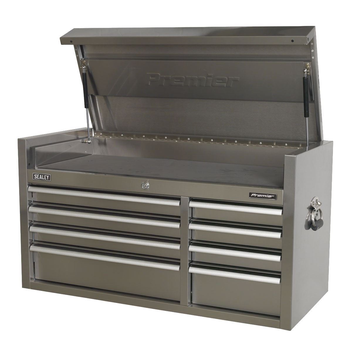 Sealey PTB104008SS Heavy-Duty Stainless Steel 8 Drawer Topchest