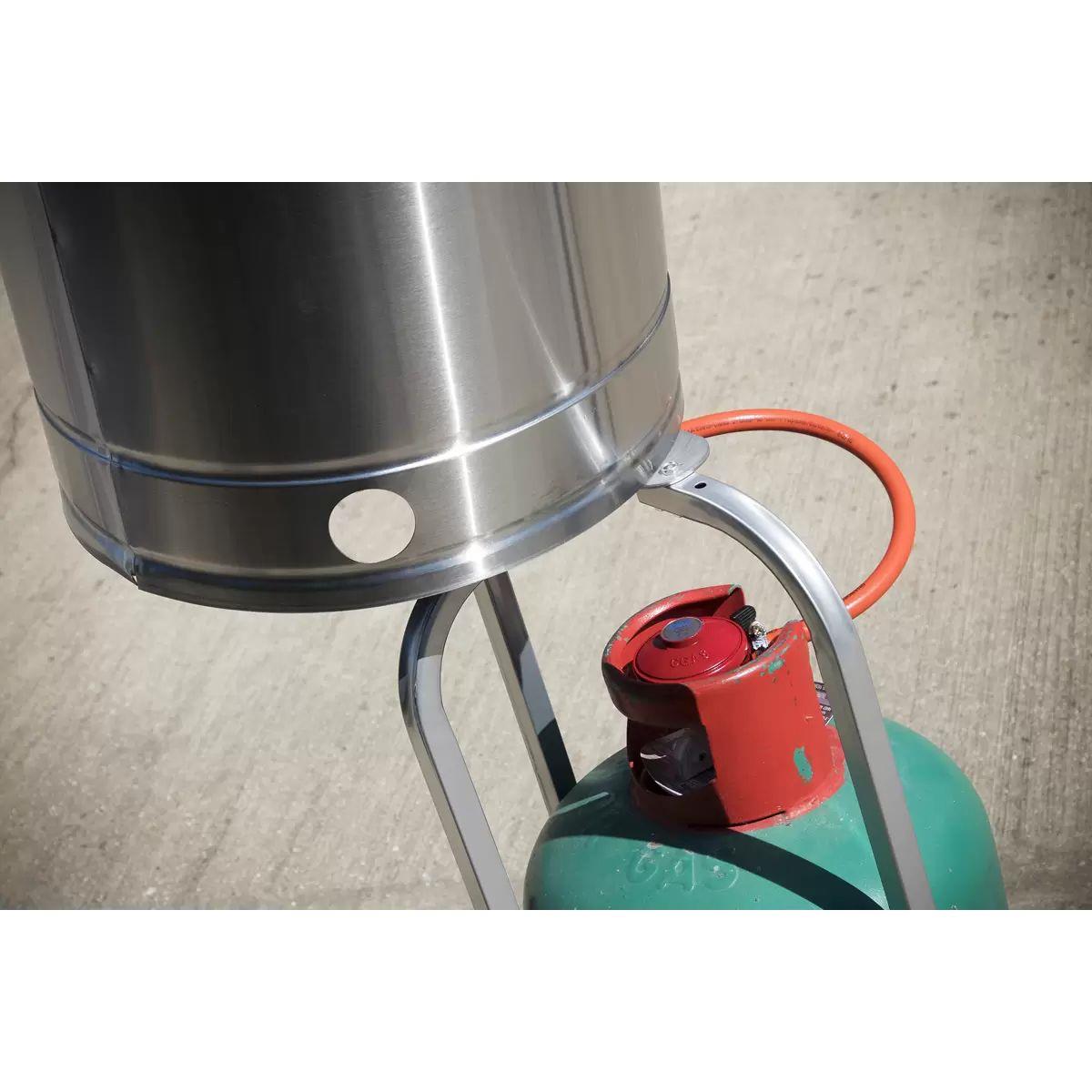 Sealey DG2 Dellonda Commercial & Domestic Outdoor Garden Gas Patio Heater Stainless Steel 13kW