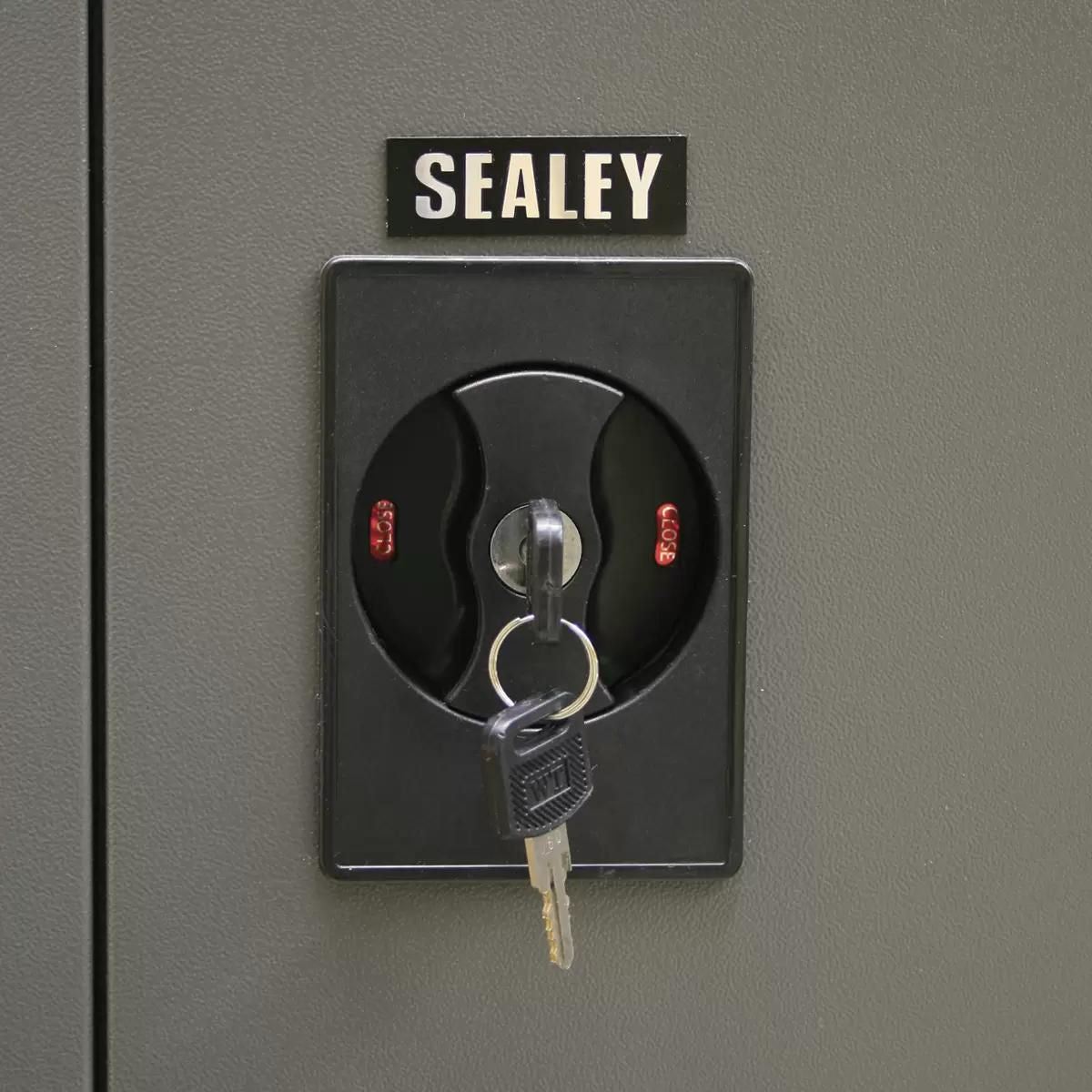 Sealey SC02 Floor Cabinet 4 Shelf plus Hanging Rail 2 Door