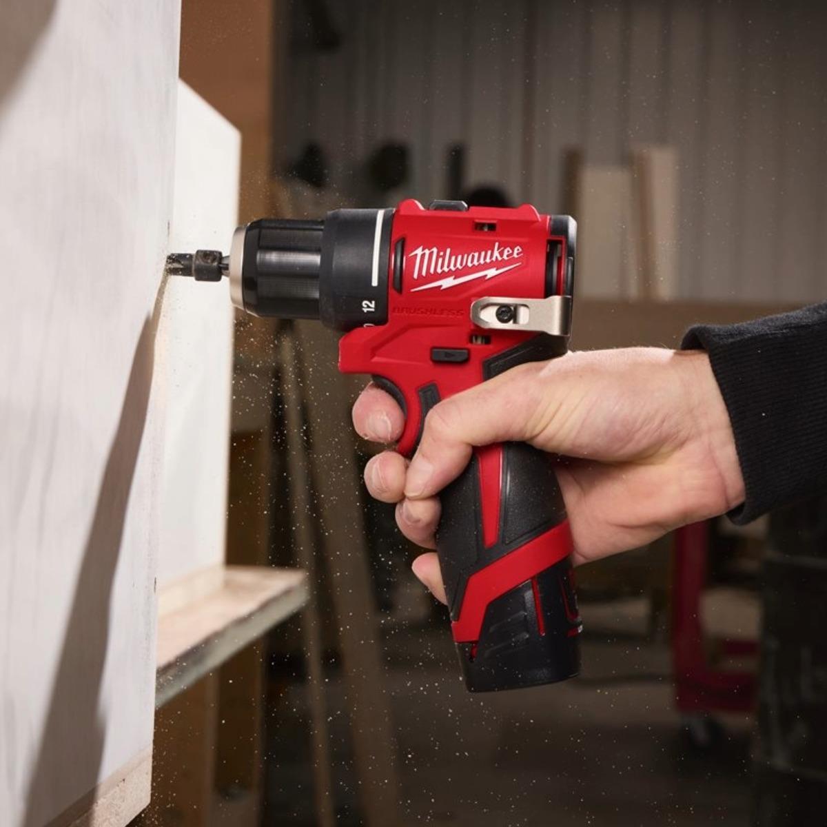 Milwaukee M12BLPDRC-0 12V Brushless Combi Drill With 1 x 2.5Ah Battery & Charger