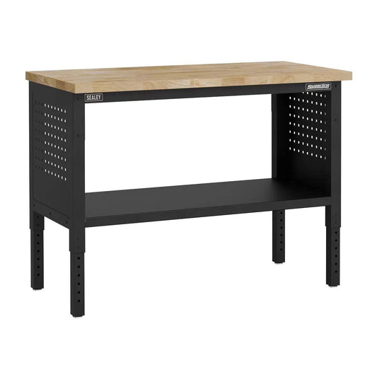 Sealey APMWB50W Superline PRO Modular Adjustable Height Workbench with Wooden Worktop 1265mm
