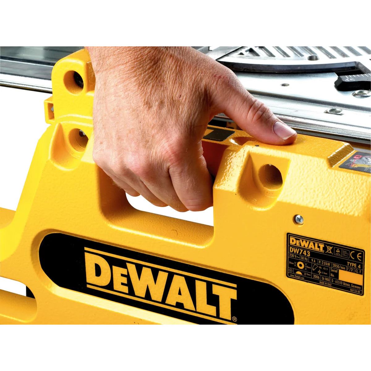 DeWalt DW743N 250mm Combination Flip-Over Saw 240V/2000W Table Saw & Mitre Saw in One Compact Design