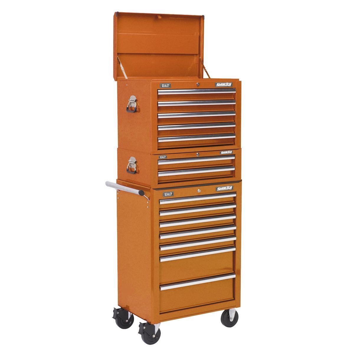 Sealey APSTACKTO 14 Drawer Topchest Rollcab Combination Ball Bearing Slides