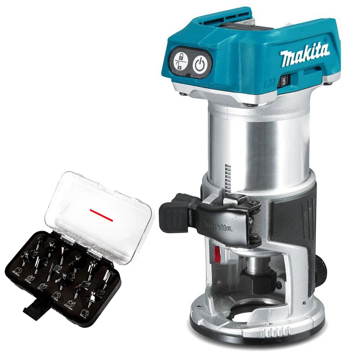 Makita DRT50ZX4 18V LXT Brushless Router Trimmer With 1/4