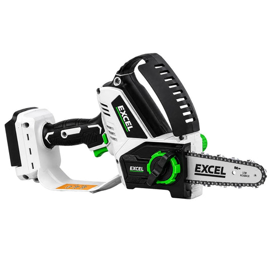 Excel 20V Cordless 6" Mini Chainsaw Body with Tool-Free Chain Tensioning