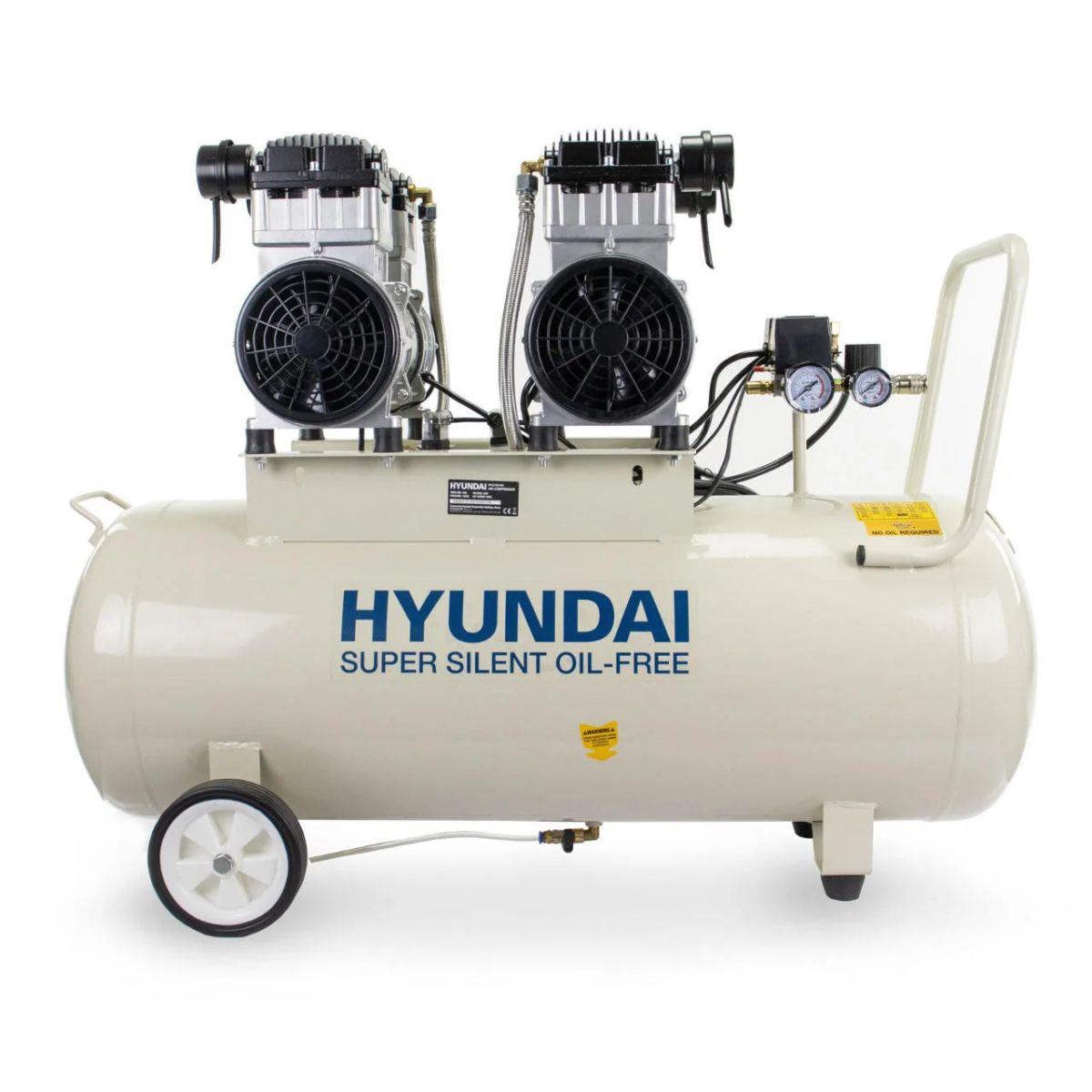 Hyundai HY2150100 100L Oil Free Low Noise Electric Air Compressor 145psi Direct Drive 1500W/230V