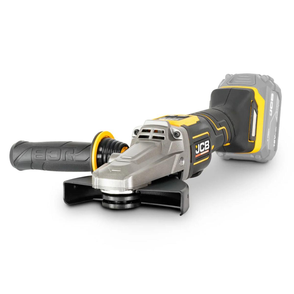 JCB-18PFAG-125 18V Brushless Flat Head Angle Grinder 125mm with Paddle Switch Body Only