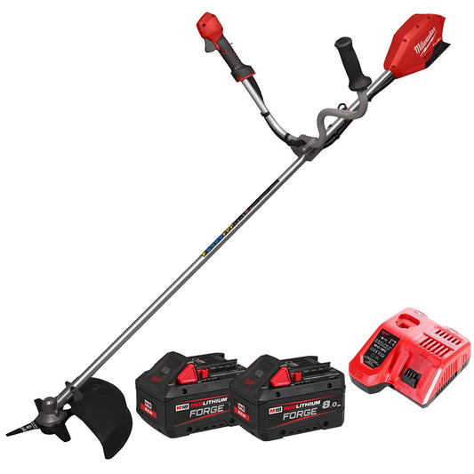 Milwaukee M18FBCU-802 18V FUEL Brushless Brush Cutter with 2 x 8.0Ah Battery & Charger 4933499212