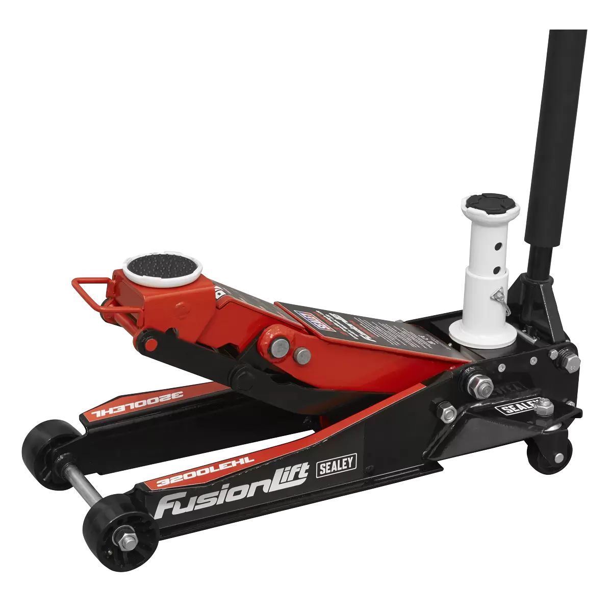 Sealey 3200LEHL Trolley Jack 2/3 Tonne Low Profile/High Lift with Rocket Lift