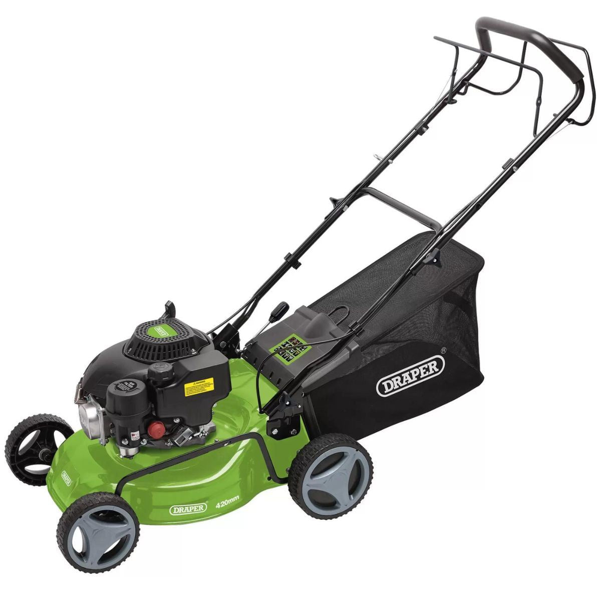 Draper LMP410SP 420mm Steel Deck Petrol Lawn Mower 132cc/3.3HP 08671