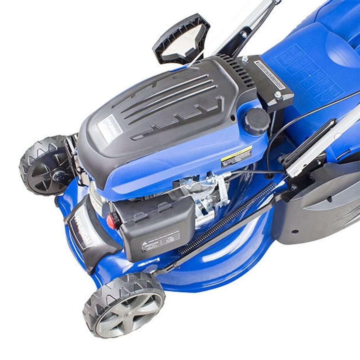 Hyundai HYM430SPER 43cm Electric-Start Self-Propelled Petrol Roller Lawnmower 139cc Engine & 25-75mm Cuts