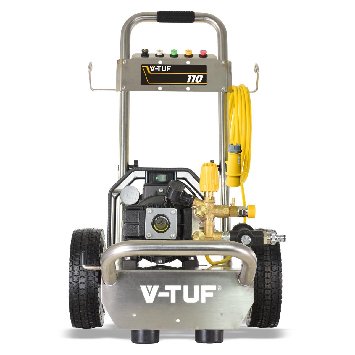 V-TUF VTUF110 12L/min Compact, Industrial, Mobile Electric Site Pressure Washer 1450psi & 100Bar