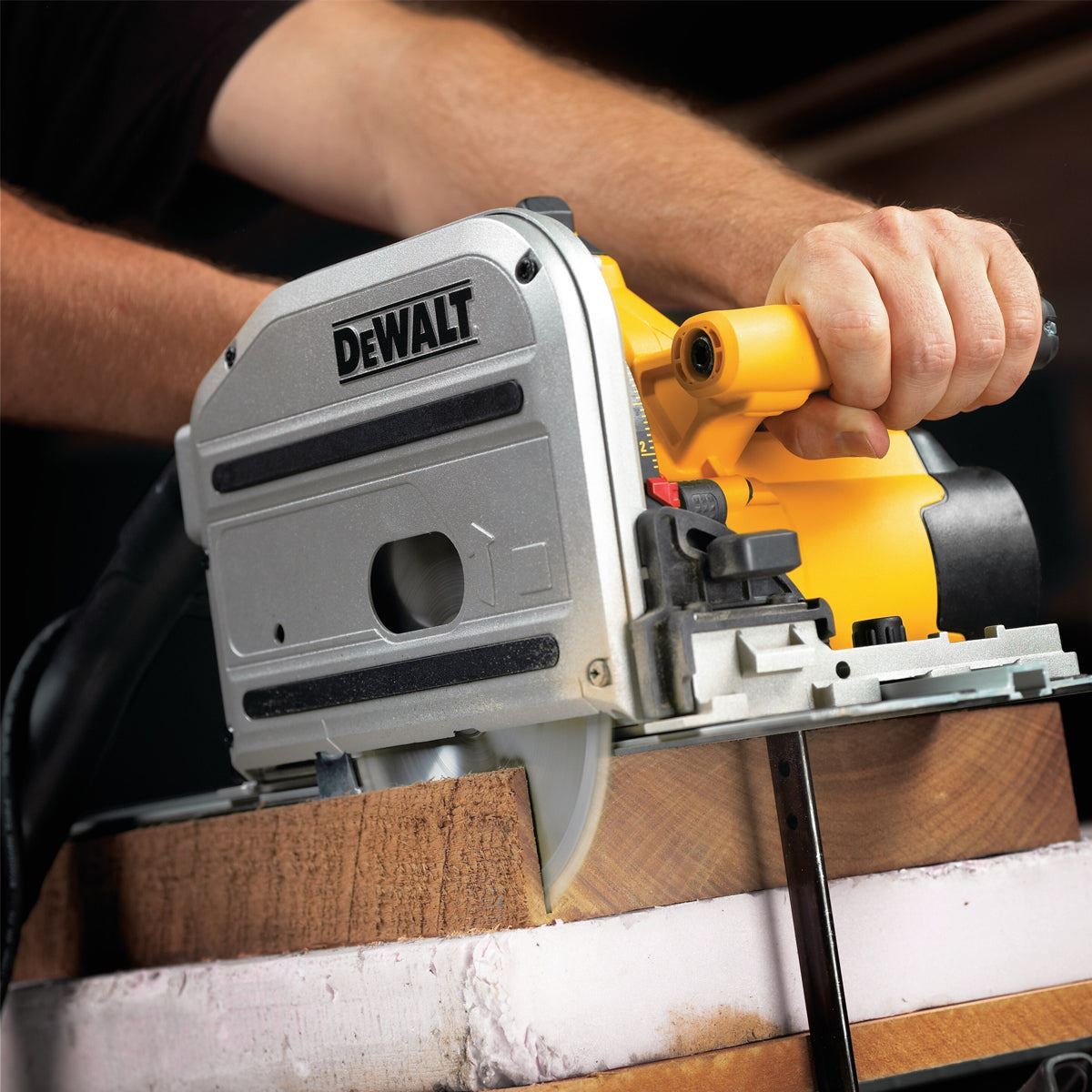 Dewalt DWS520KT 165mm Heavy-Duty Plunge Saw 1300W 240V - No Guide Rail