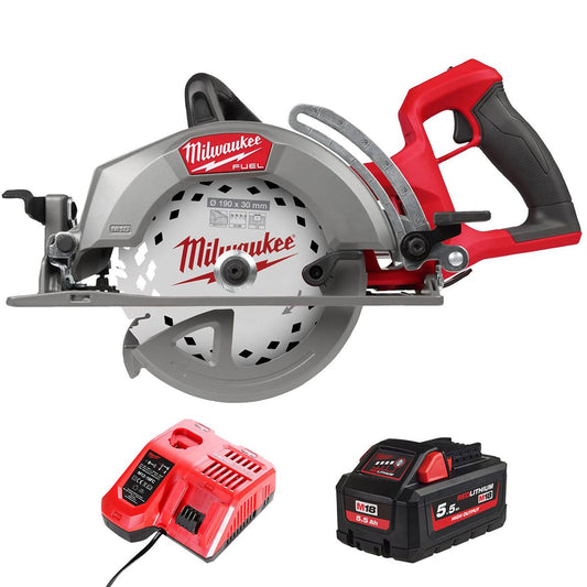 Milwaukee M18FCSRH662-0 M18 FUEL Gen 2 18V Brushless Circular Saw with 1 x 5.5Ah Battery & Charger