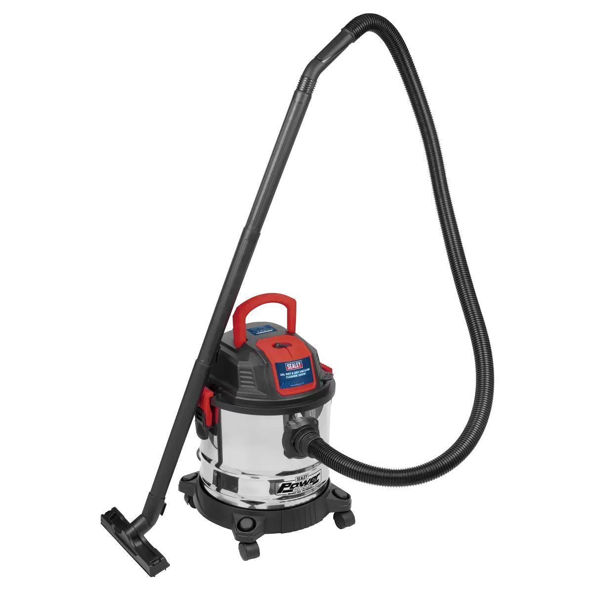 Sealey PC195SD Vacuum Cleaner Wet & Dry 20L 1200W/230V
