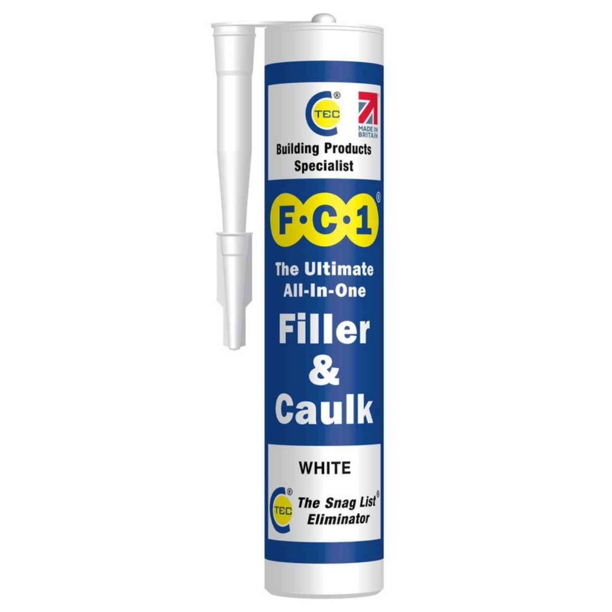 C-TEC FC1 310ml Ultimate All-In-One Filler & Caulk FC1540106 - White