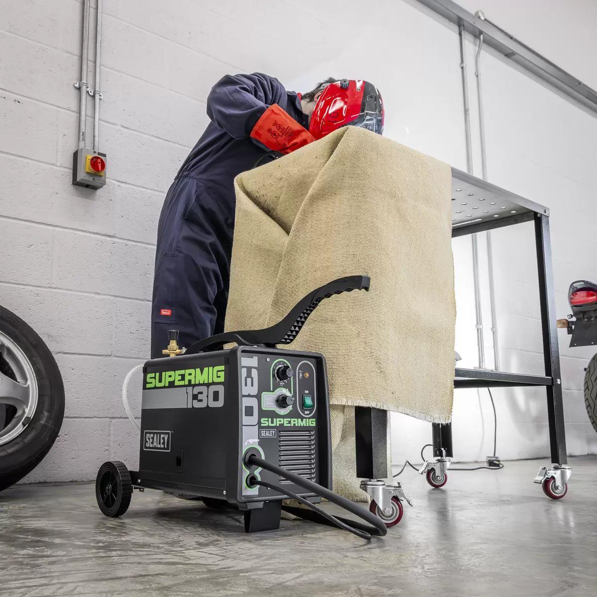Sealey SUPERMIG130 130A Portable Mini MIG Welder 230V