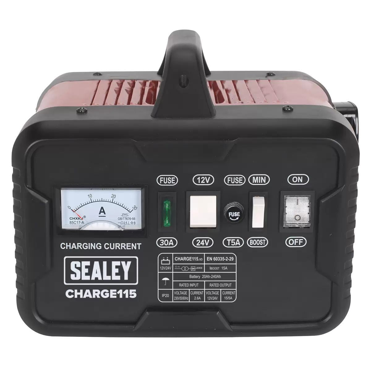 Sealey CHARGE115 Battery Charger 230V/19A