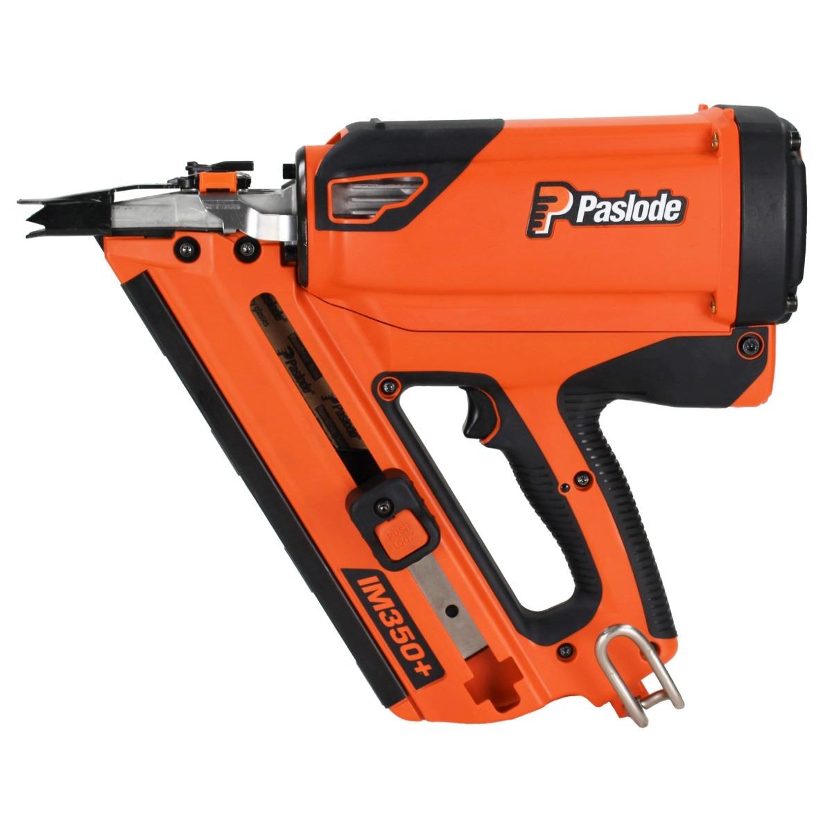 Paslode IM350+ 7.2V First Fix Gas Framing Angled Nail Gun with 1 x 2.1Ah Battery, Charger & Case 906500