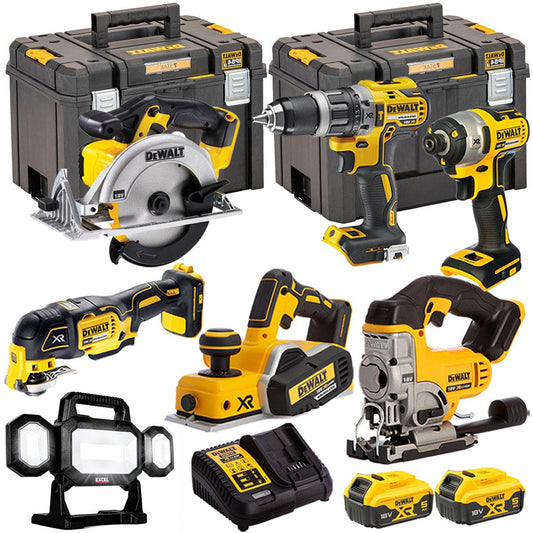 Dewalt DCK665P3T1 18V 7 Piece Power Tool Kit with 2 x 5.0Ah Batteries