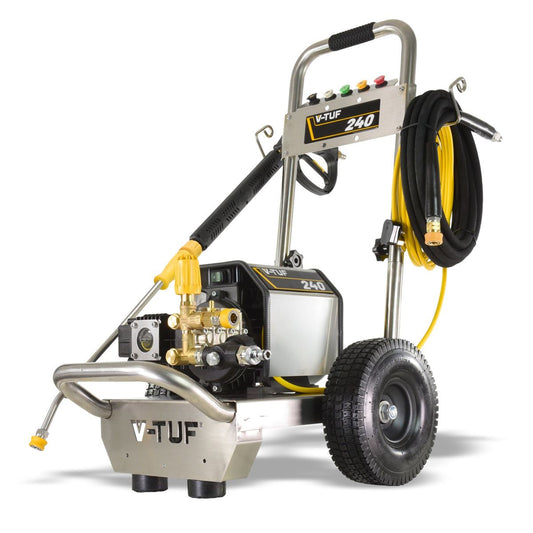V-TUF VTUF240 12L/min Compact, Industrial, Mobile Electric Pressure Washer 1450psi & 100Bar
