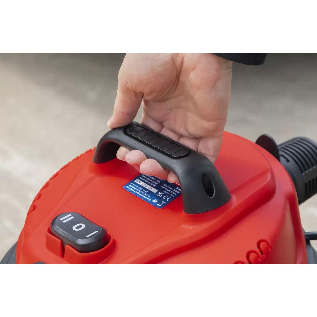 Sealey PC300SDAUTO Vacuum Cleaner Industrial 30ltr Stainless 230V/1400W