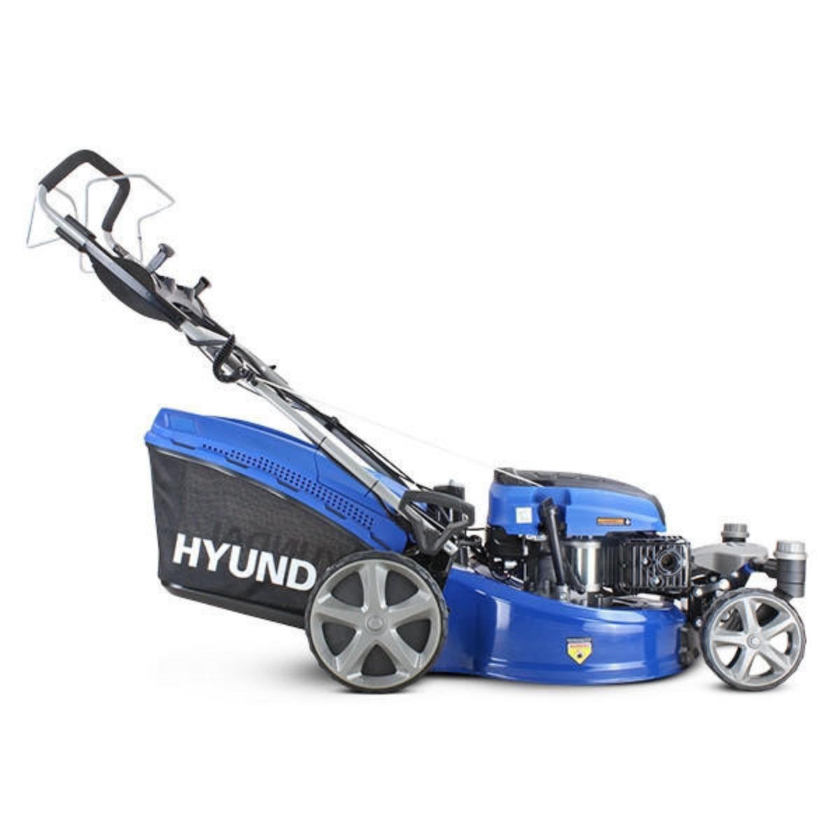 Hyundai HYM510SPEZ 51cm Self-Propelled Petrol Lawnmower, Electric Start, 70L Collector & Mulching