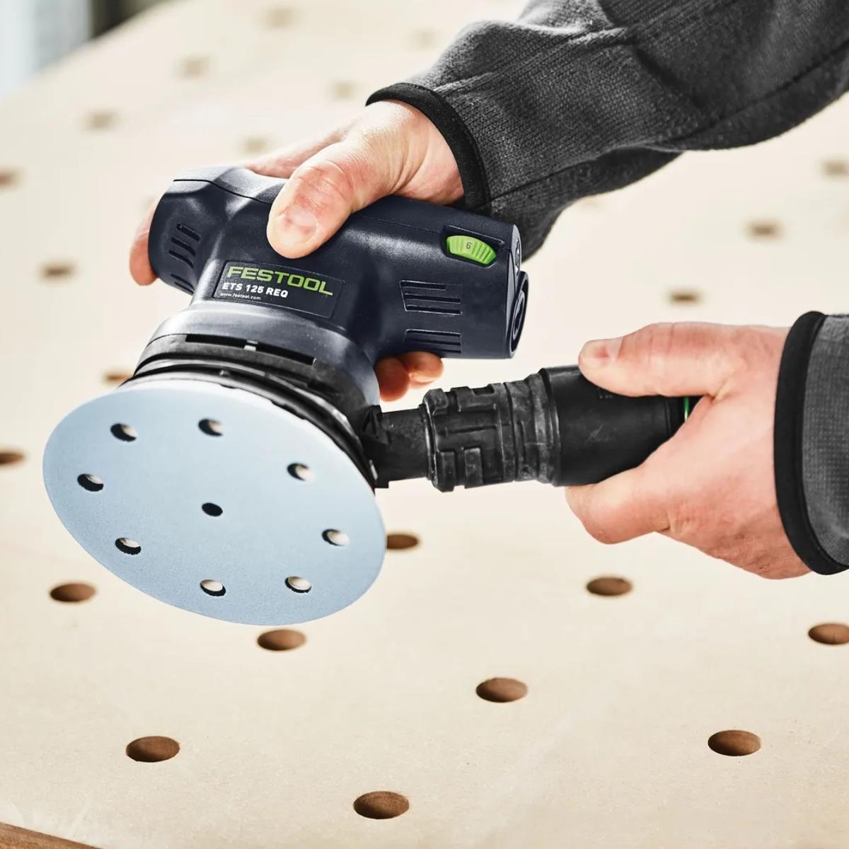 Festool ETS 125 REQ-Plus 230V Eccentric Sander with Light Module & Case 578844
