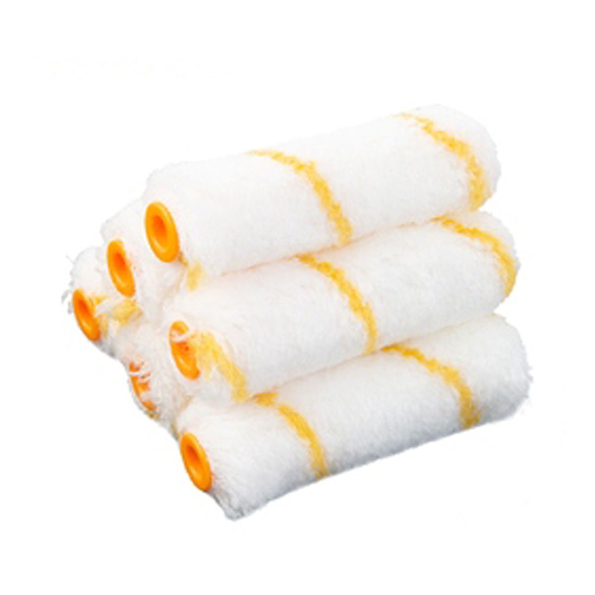 Kendo 4-inch (100mm) 6-Piece Polyester Paint Roller Covers with Durable Core