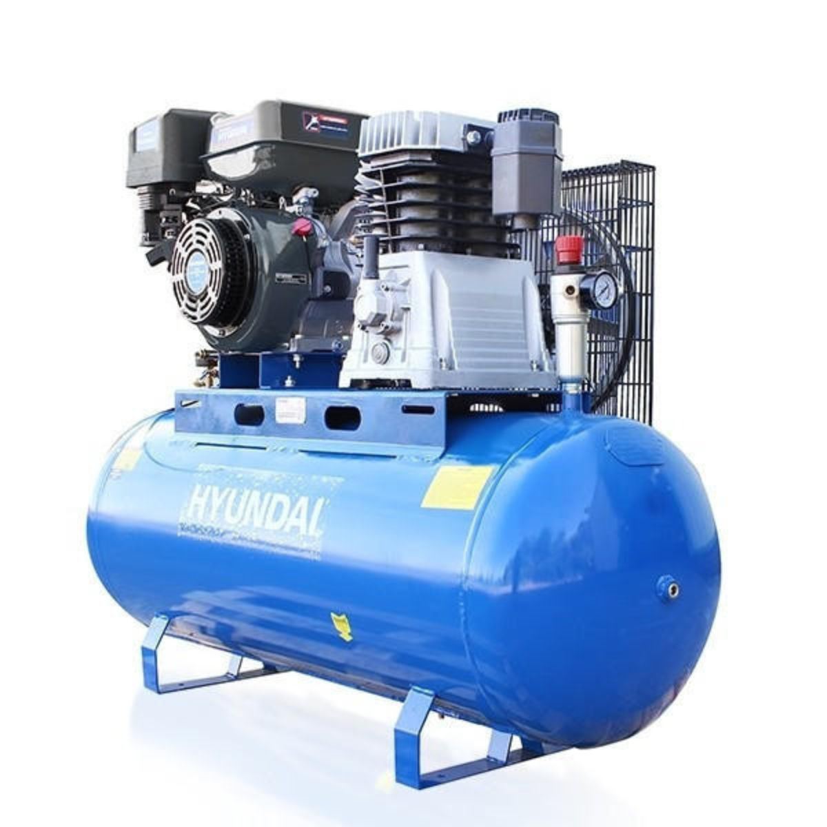 Hyundai HY140200PES 14hp 200L Petrol Belt Driven Air Compressor 29CFM/145psi