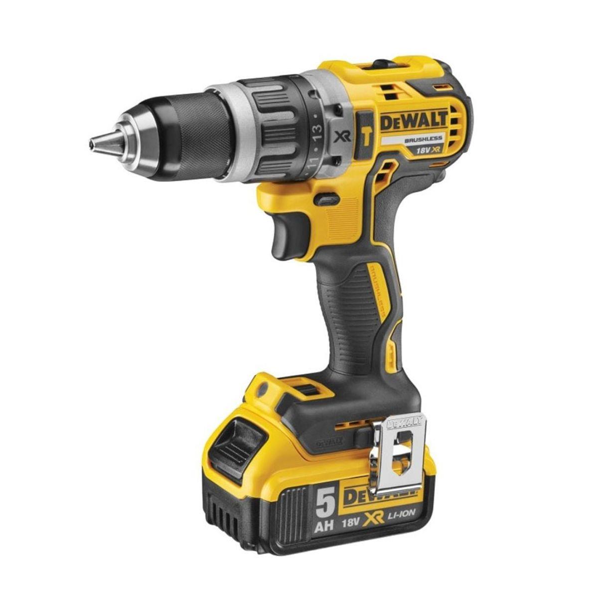 Dewalt DCK266P2T 18V XR Brushless Twin Kit with 2 x 5.0Ah Battery, Charger & TSTAK Case