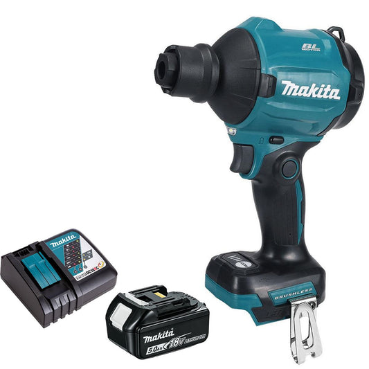 Makita DAS180Z 18V LXT Brushless Dust Blower With 1 x 5.0Ah Battery & Charger