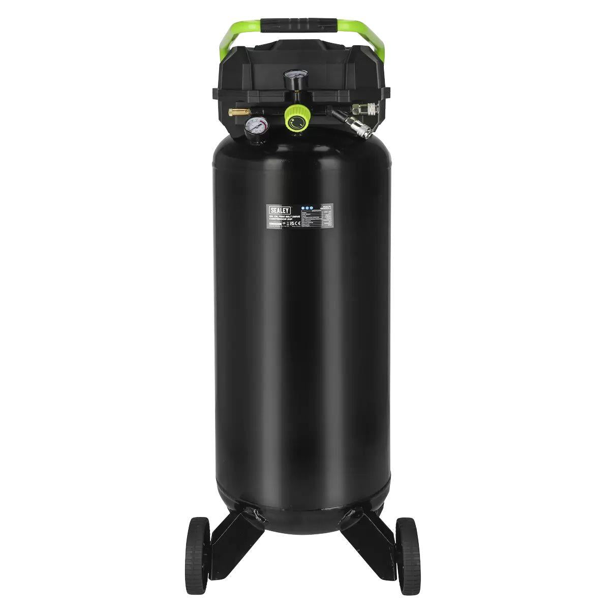 Sealey SAC05020 Oil-Free 50L Belt Drive Compressor 2hp