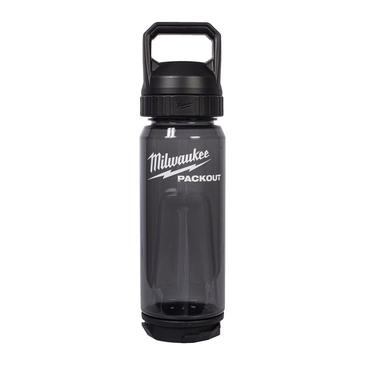 Milwaukee Packout 740ml Plastic Bottle with Chug Lid Black 4932498639