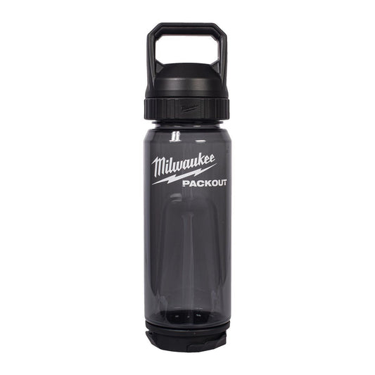 Milwaukee Packout 740ml Plastic Bottle with Chug Lid Black 4932498639
