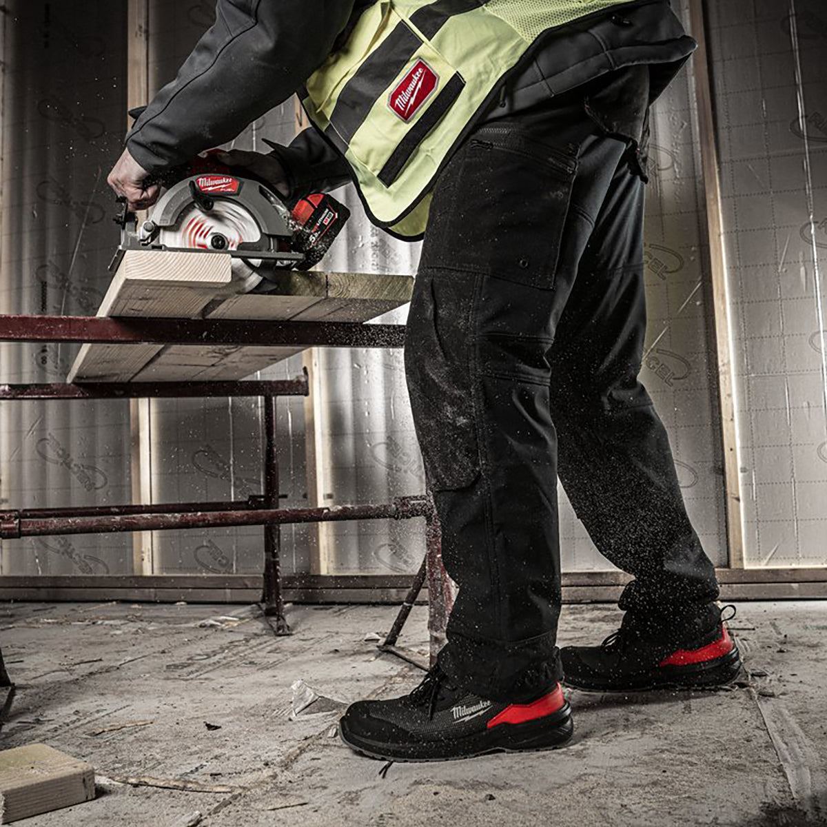 Milwaukee Flextred S1PS Safety Boots Black Size 10 - 4932493709