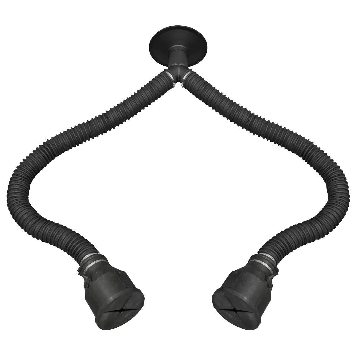 Sealey EFS/93TP Twin Pipe 1.65m Exhaust Extractor Hose for EFS/93