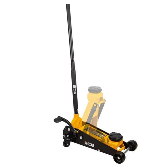 JCB-T83502 3 Tonne Hydraulic Trolley Jack, Quick Lift Pedal 500mm Max Height and Rubber Pad