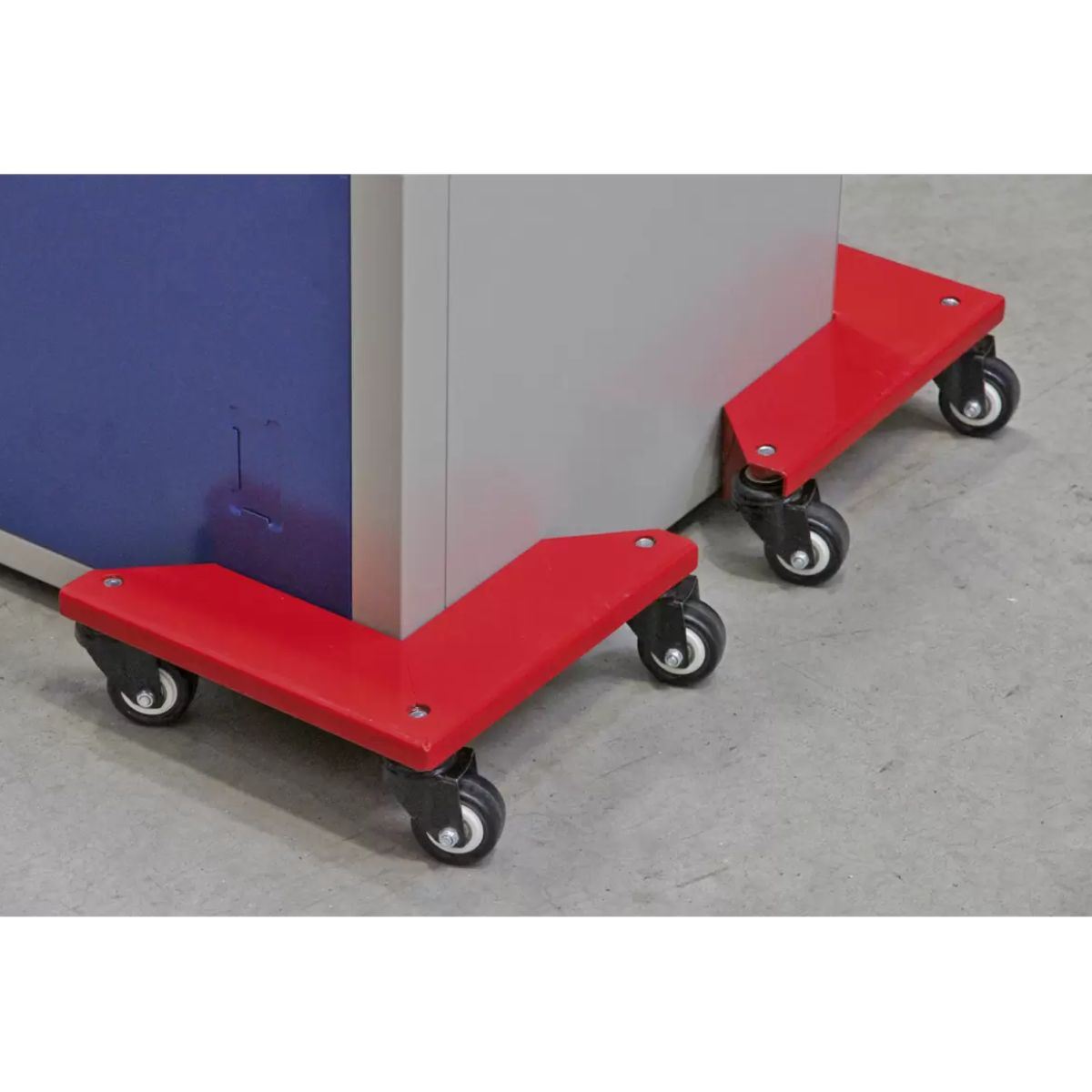 Sealey CM4 Corner Transport Dollies Set of 4-150kg Capacity