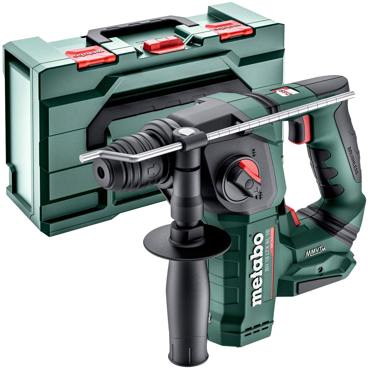 Metabo BH 18 LTX BL 16 18V Brushless SDS+ Rotary Hammer with 1 x 2.0Ah Battery Charger & Metabox