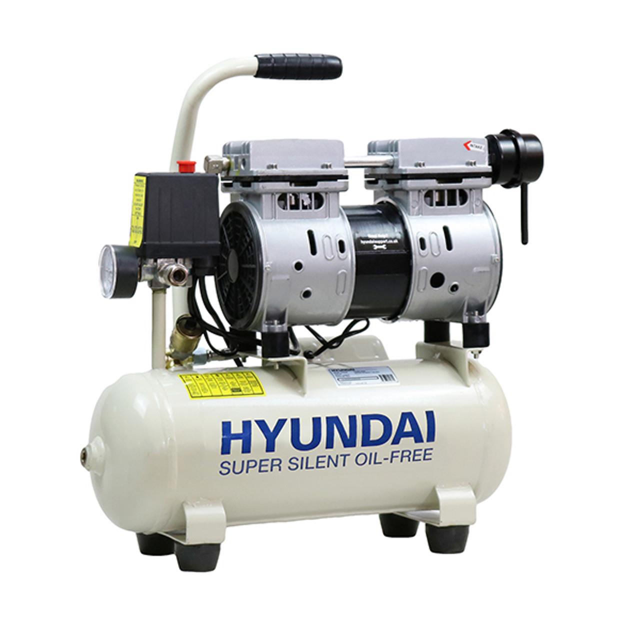 Hyundai HY5508 8L Oil Free Low Noise Portable Air Compressor Direct Drive 550W/230V Efficient Performance