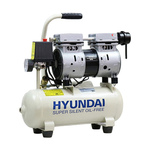 Hyundai HY5508 8L Oil Free Low Noise Portable Air Compressor Direct Drive 550W/230V Efficient Performance