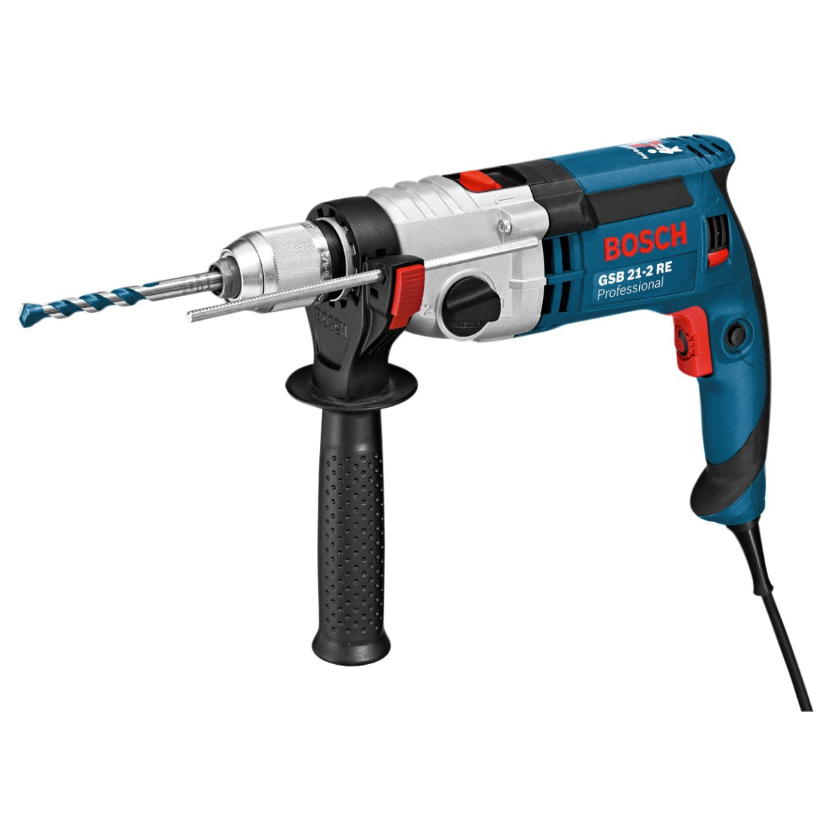 Bosch GSB 21-2 RE Impact Drill with Accessory & Case for Versatile Drilling 110V/1100W 060119C560