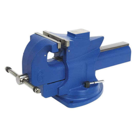 Sealey QAV150 Quick Action Cast Iron Vice with Swivel Base 150mm
