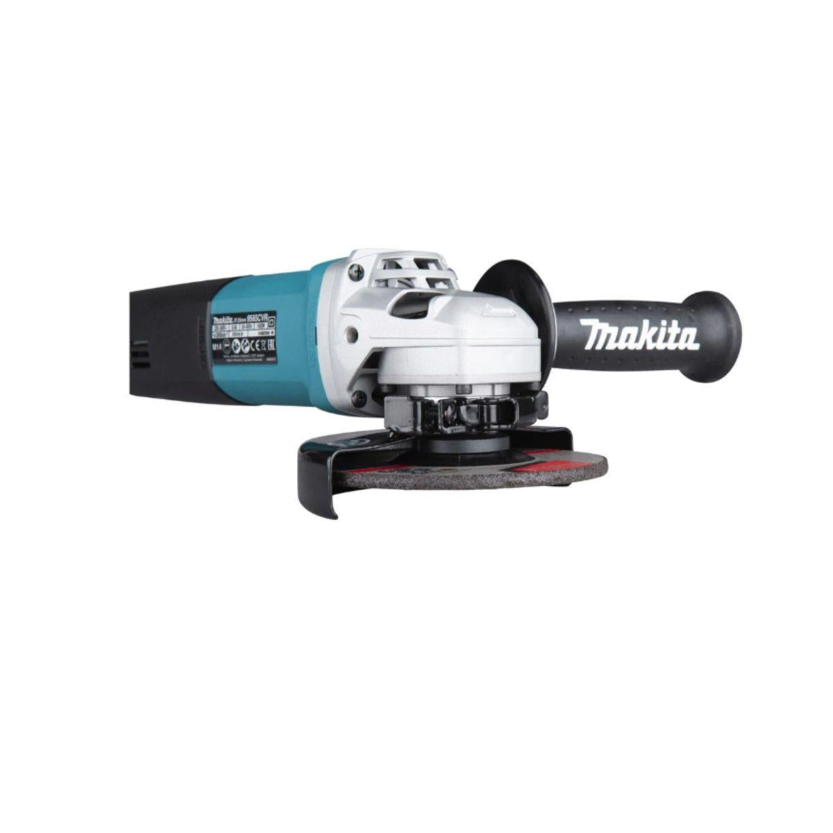 Makita 9565CVR/1 SJS Corded 125mm Angle Grinder 110V/1400W