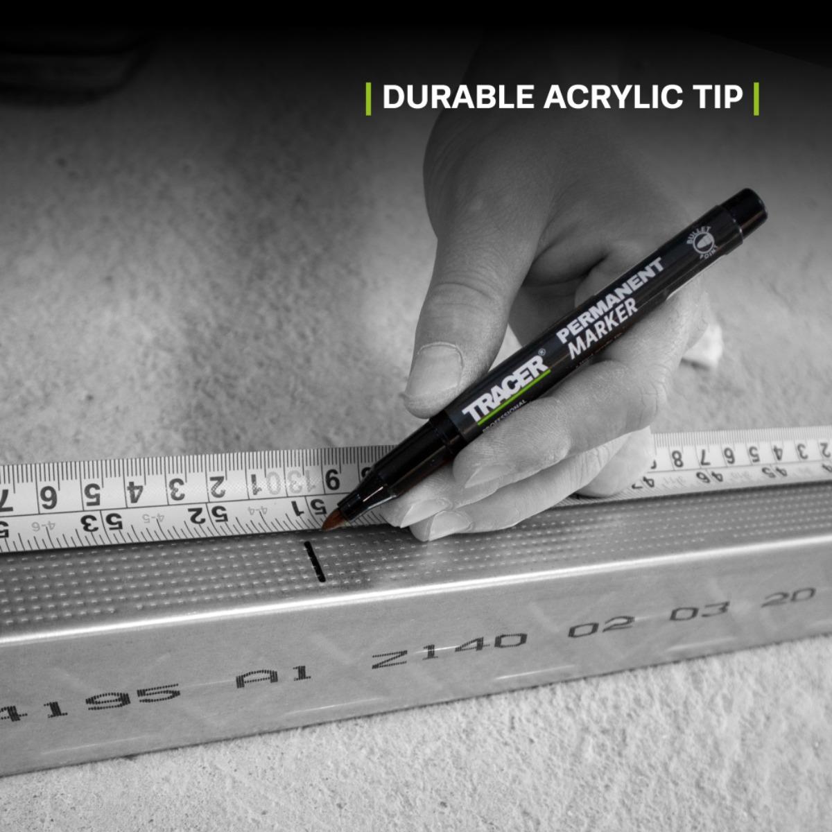 Tracer Permanent Construction Marker Black
