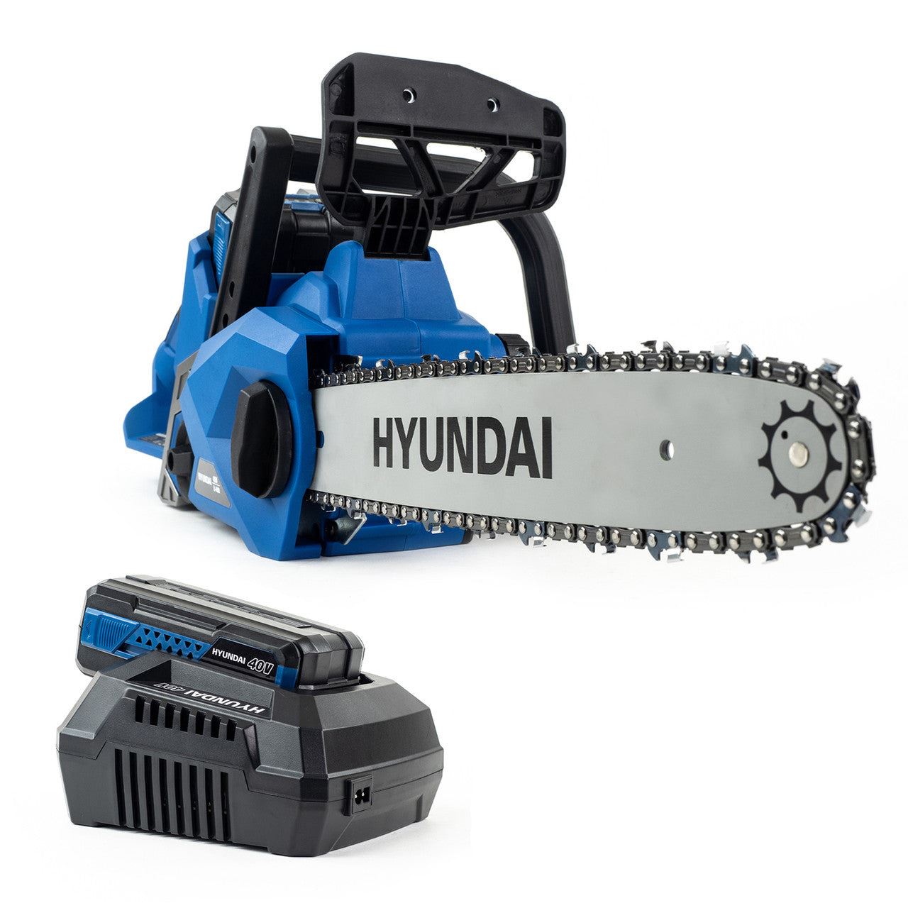 Hyundai HYC40LI 40V Cordless Chainsaw Size 14inch With 1 x Li-Ion 2.5Ah Battery