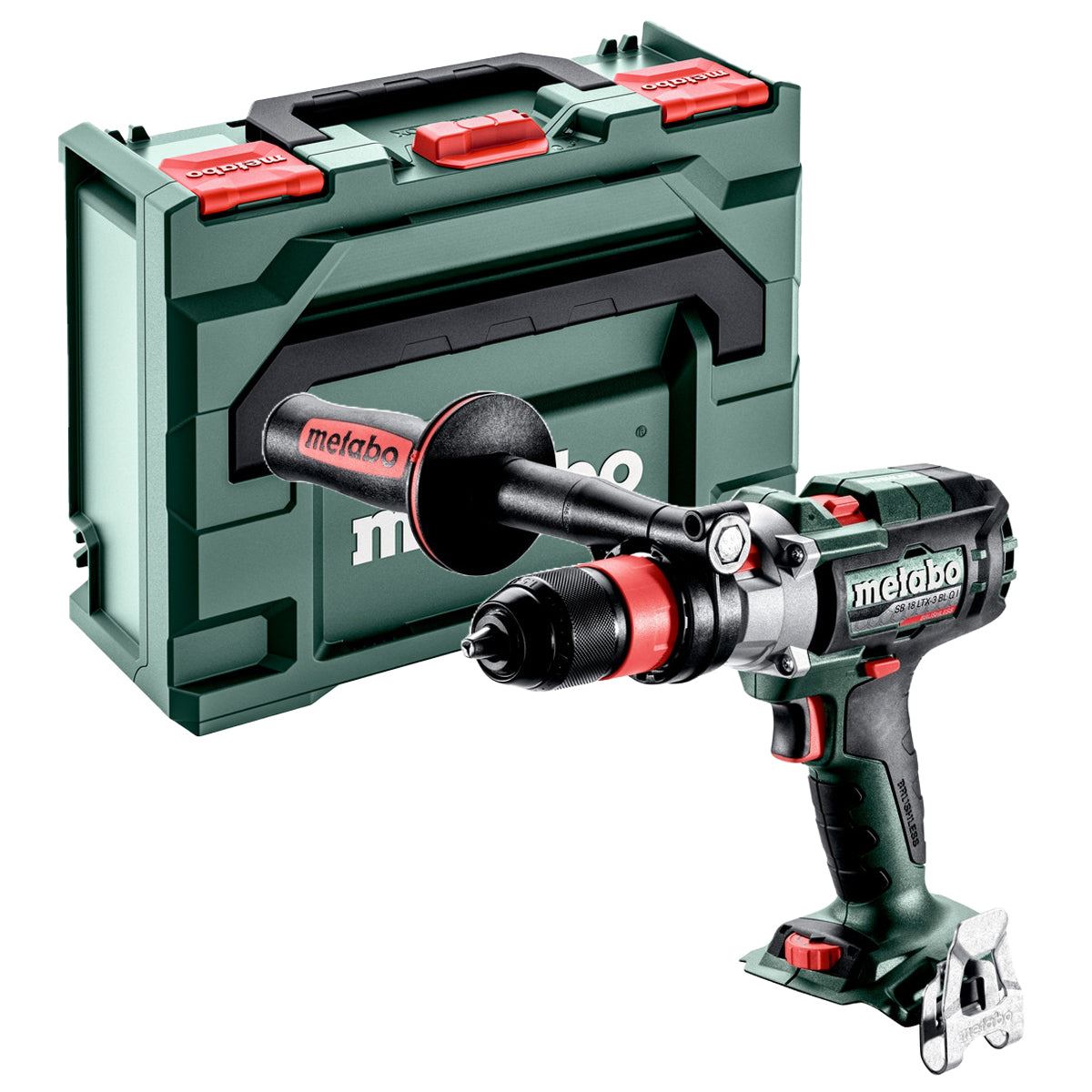 Metabo SB 18 LTX-3 BL Q I 18V Brushless Combi Drill with 1 x 5.2Ah Battery Charger & Metabox