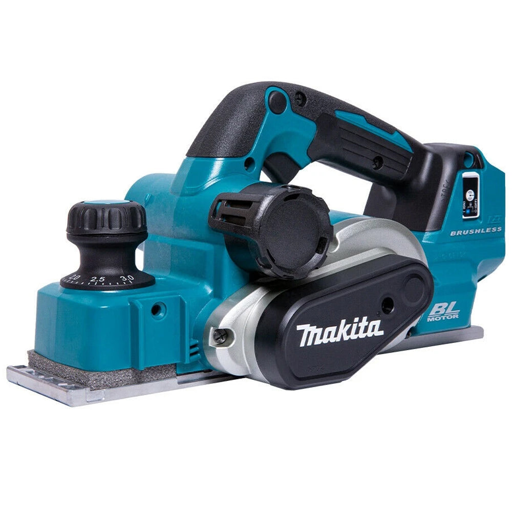 Makita DKP181Z 18V Brushless 82mm Planer with 1 x 5.0Ah Battery Charger & Bag